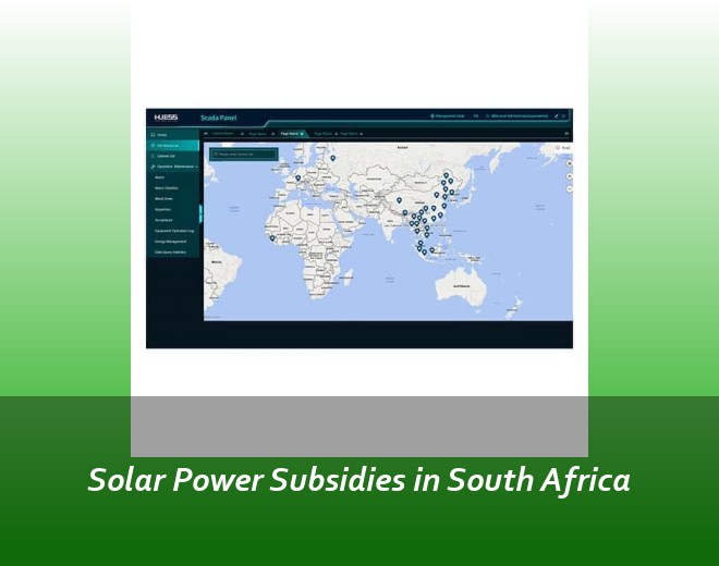 Solar Power Subsidies in South Africa